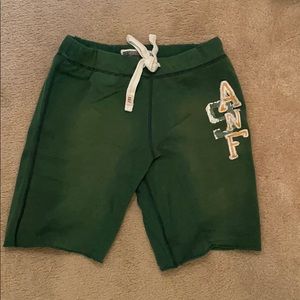 Abercrombie Green Sweatpants Short